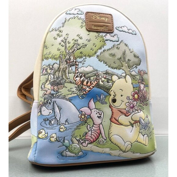 Loungefly Disney Winnie The Pooh Spring Scene Mini Backpack & Wallet Set - Picture 5 of 16